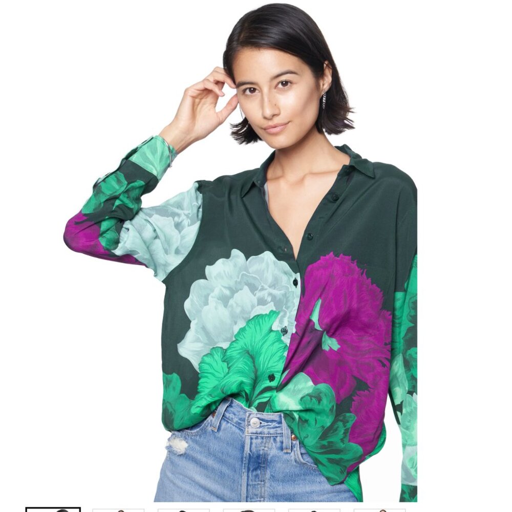 Zoe Shirt | Evergreen Iris